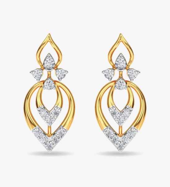 Diamond Stud Eulla Earring Rose Gold