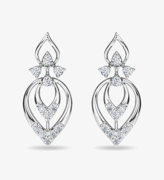 Diamond Stud Eulla Earring Rose Gold