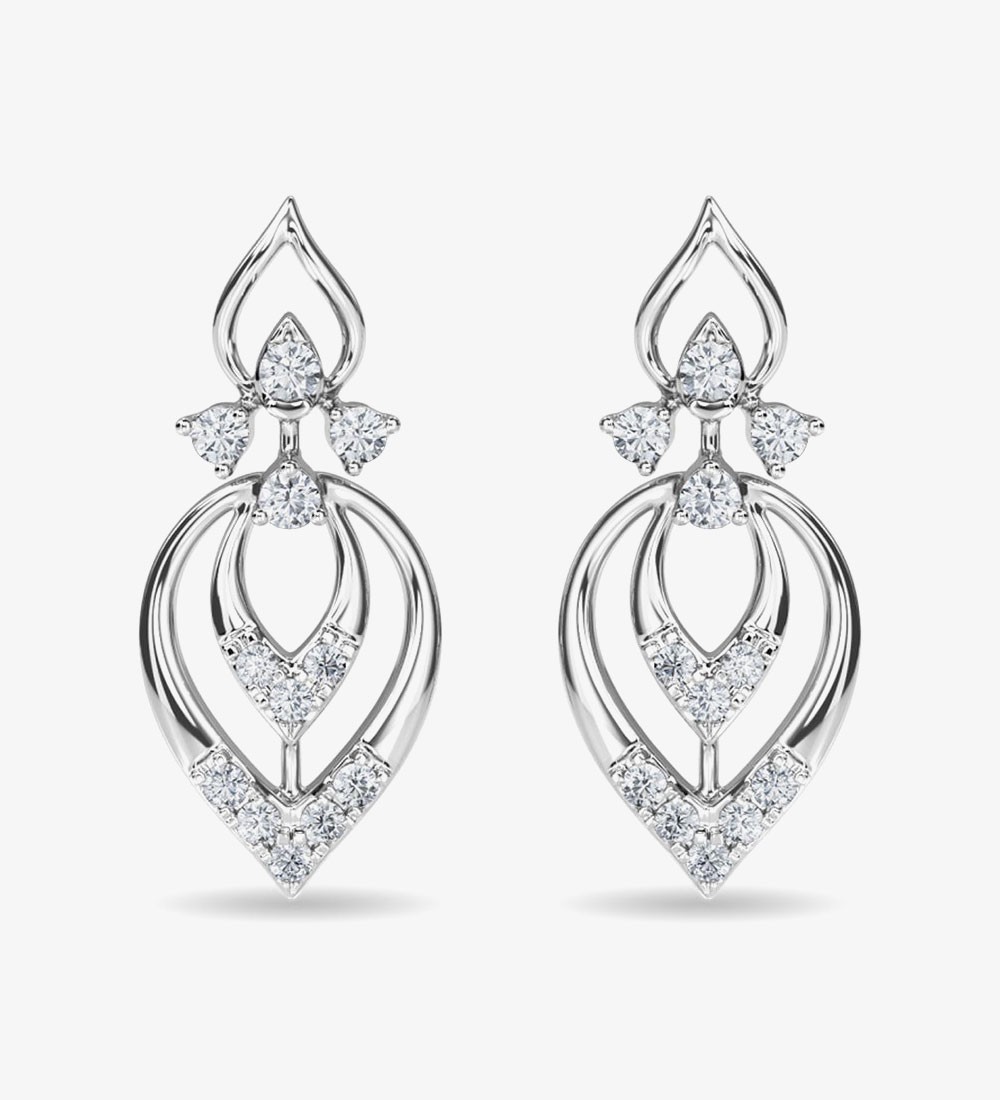 Diamond Stud Eulla Earring Rose Gold