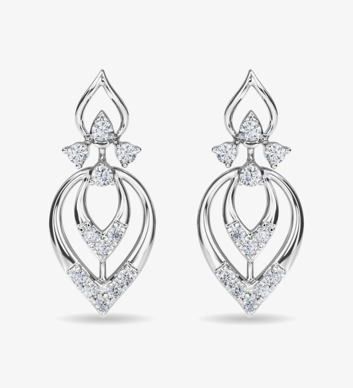 Diamond Stud Eulla Earring Rose Gold